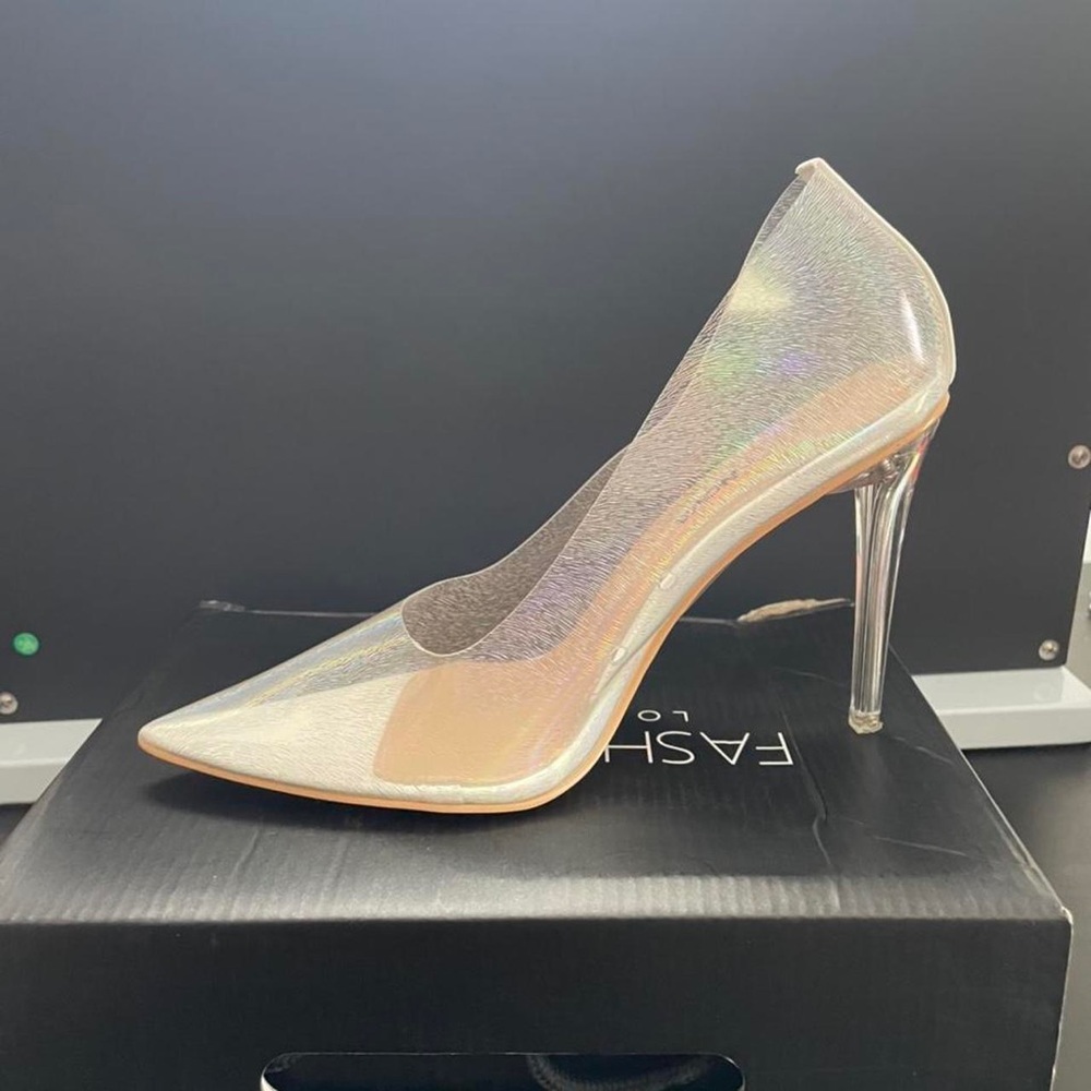 Fashion Nova Iridescent Heels